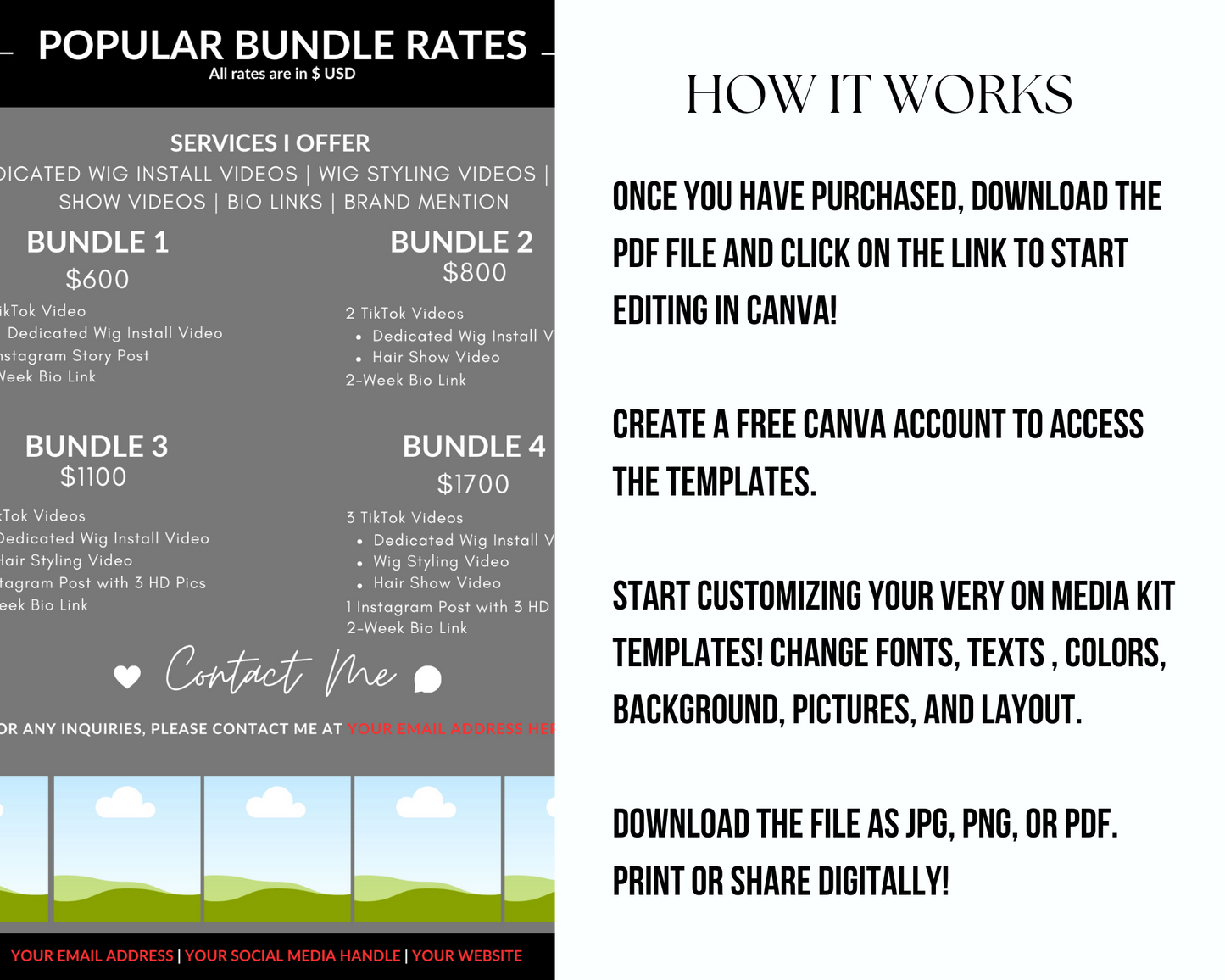 Grey Social Media Kit Template