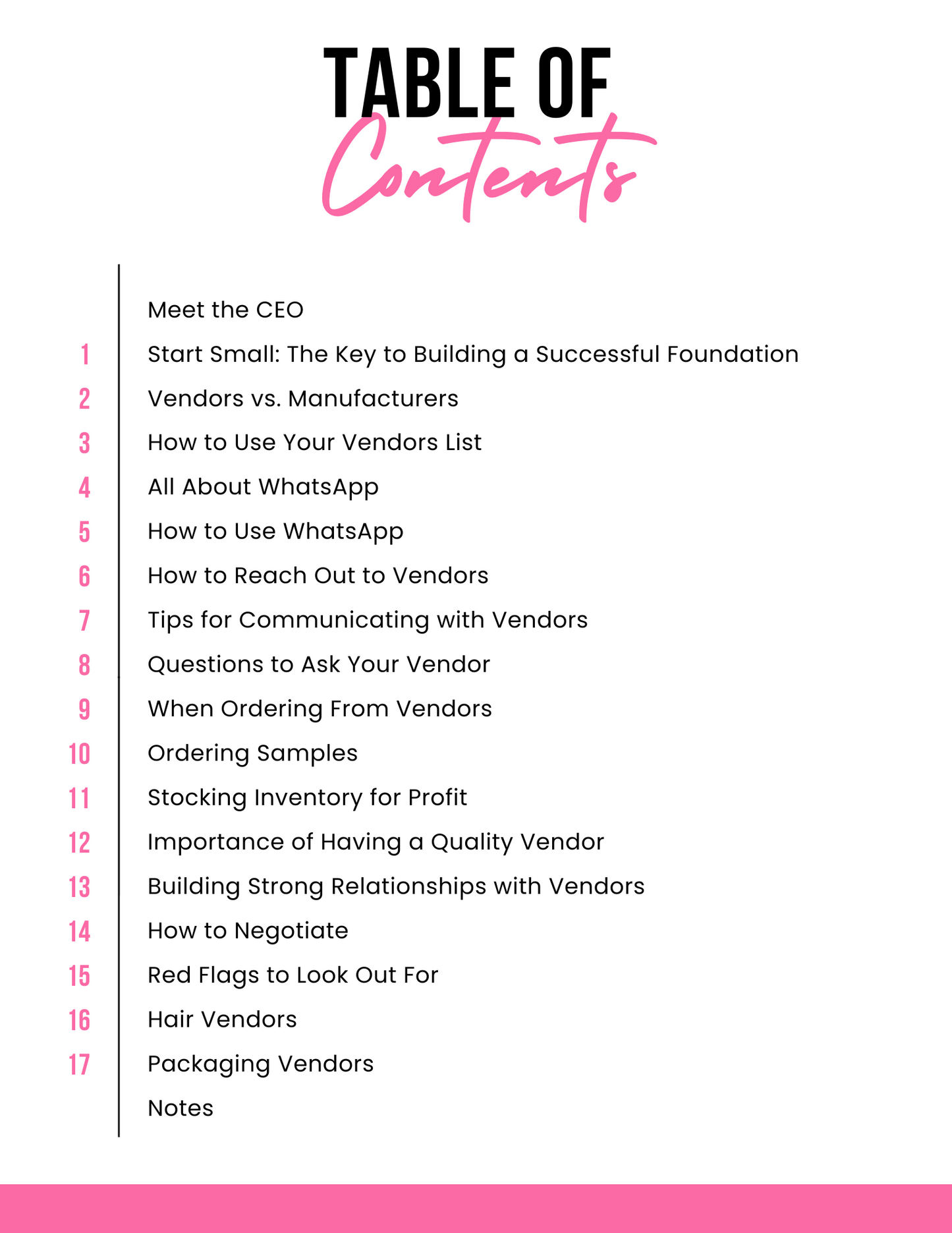 Beauty Vendors Playbook