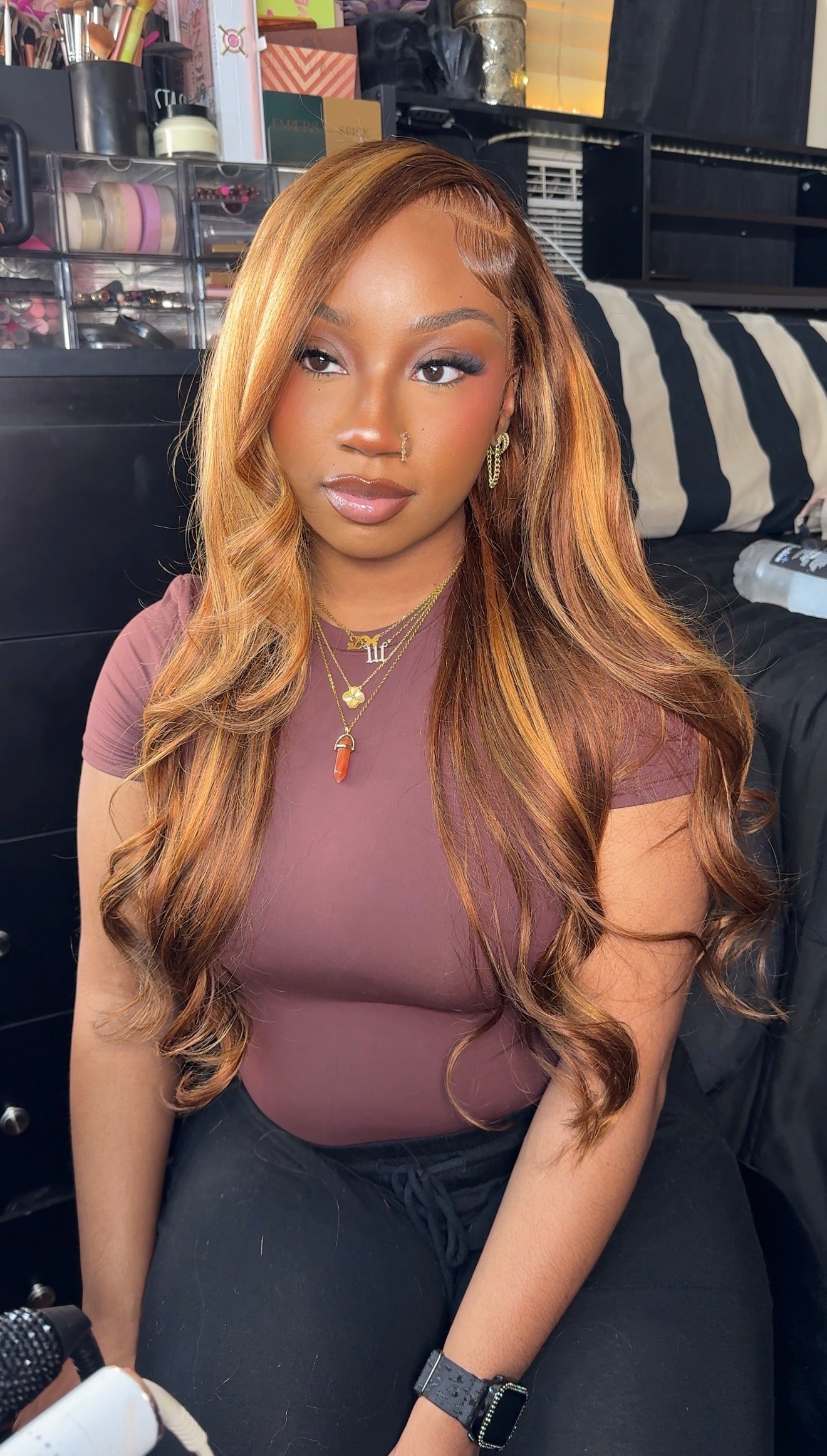 13x4 26 Inch Ombre Highlight (4/27) Body Wave Wig