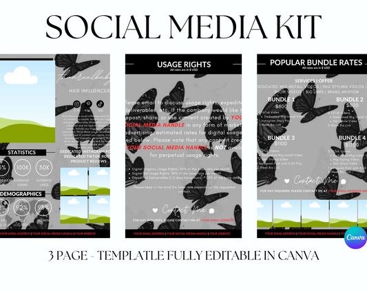 Butterfly Social Media Kit Template