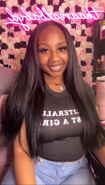 22 Inch Silky Straight Clip In Hair Extension Set