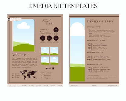 Neutral Brown Social Media Kit Template