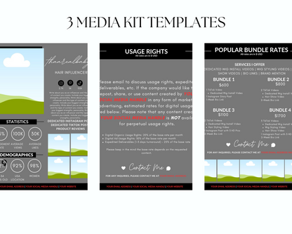 Grey Social Media Kit Template