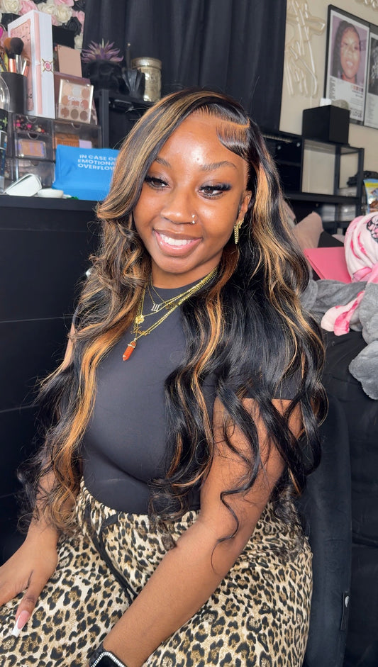 13x6 32 Inch 1B/27 Body Wave Wig