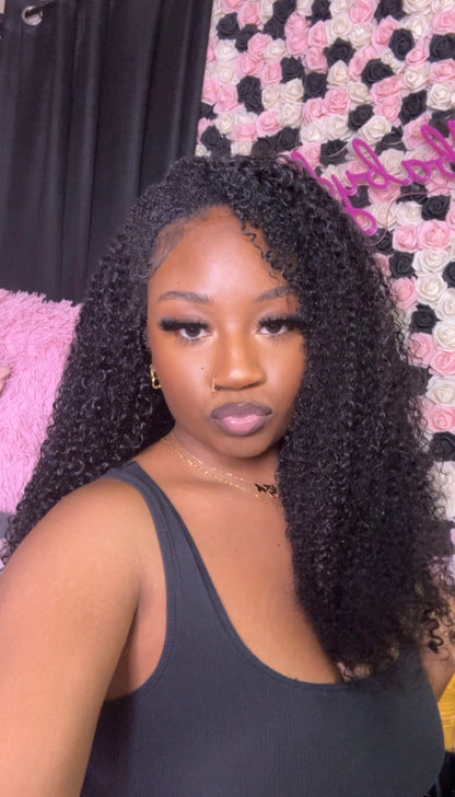 24 Inch Water Jerry Curly Clip In Hair Extension Set (3c/4a Hair Texture)