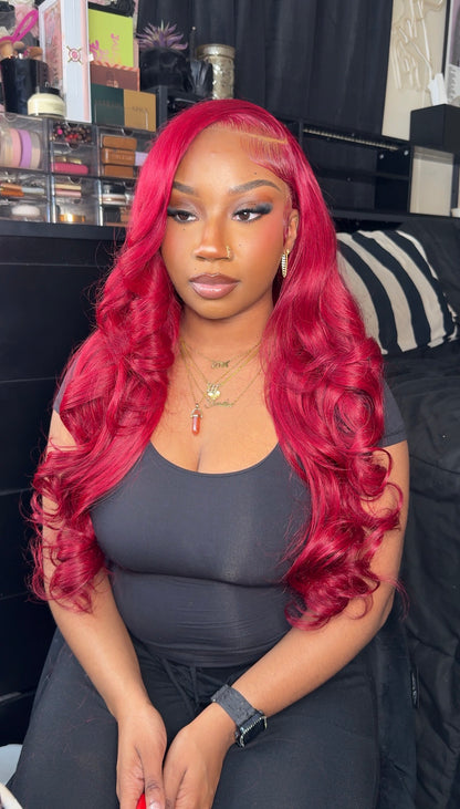 13x6 28 Inch 99J Body Wave Wig