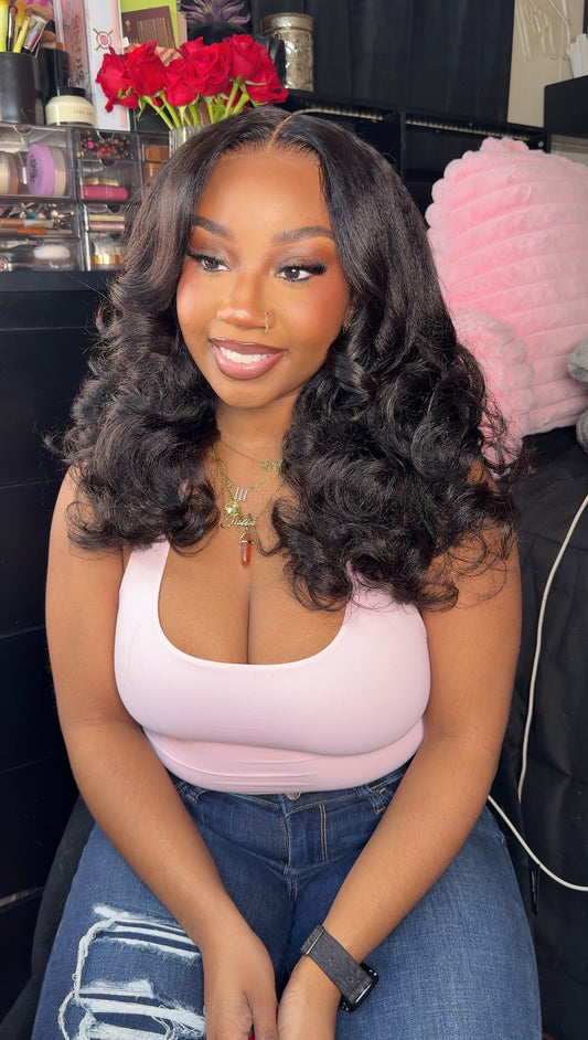 Glueless 9x6 22 Inch Kinky Straight Wig