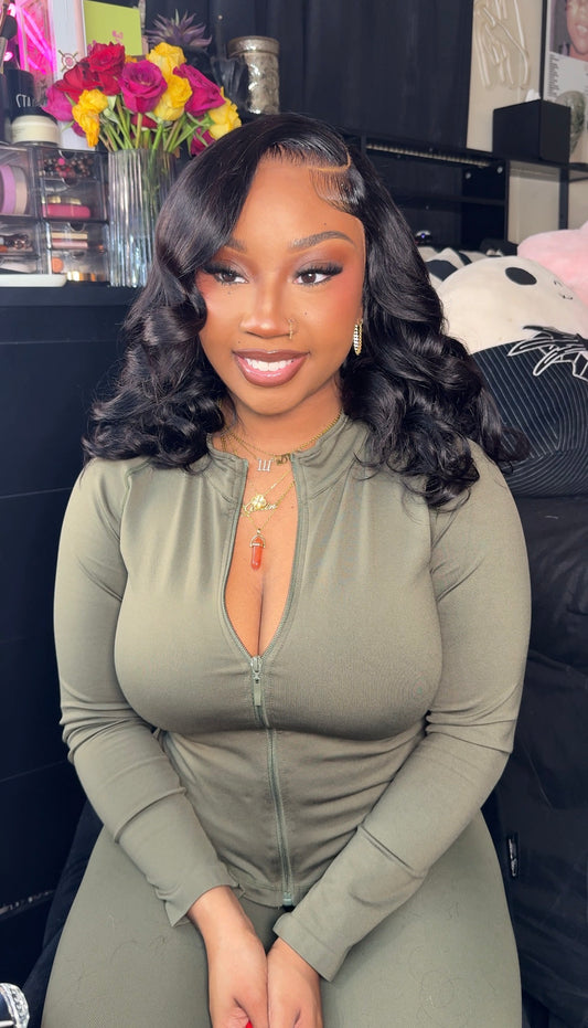 Glueless 4x6 14 Inch Body Wave Bob Wig