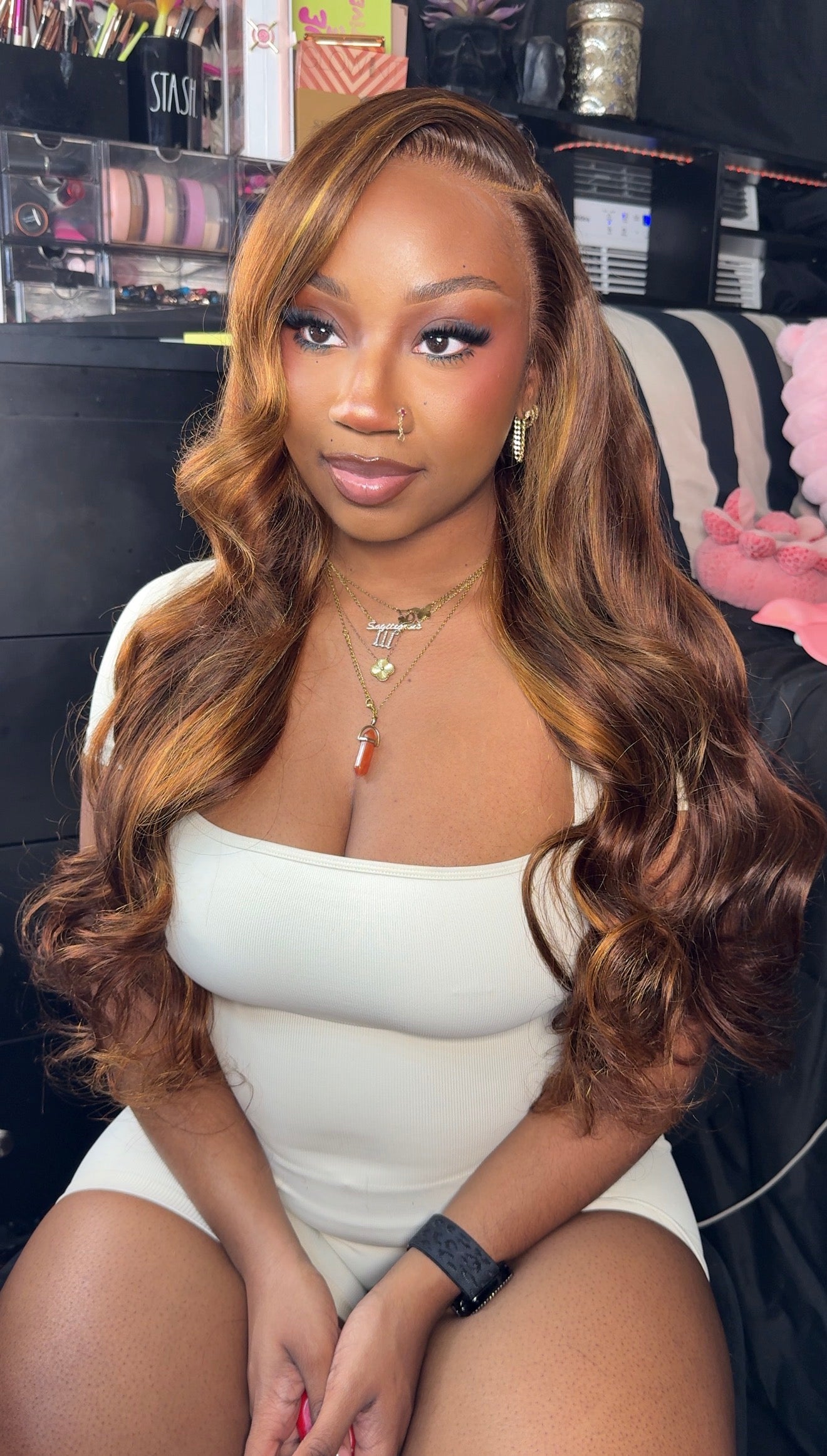 13x6 28 Inch Highlight Body Wave Wig